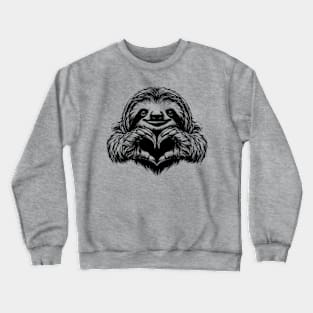Sloth lover heart Crewneck Sweatshirt